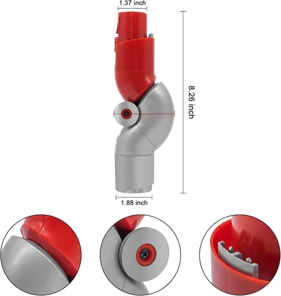 Valkyrie Mobilya Altı Temizlik Adaptörü – Dyson V7/V8/V10/V11/V15/Gen5 Uyumlu - 3