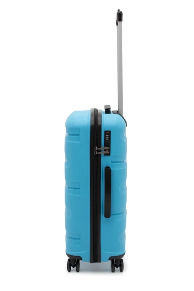 Artemis Polipropilen&Kırılmaz 2'li Valiz Seti Orta&Kabin - Mavi - 4