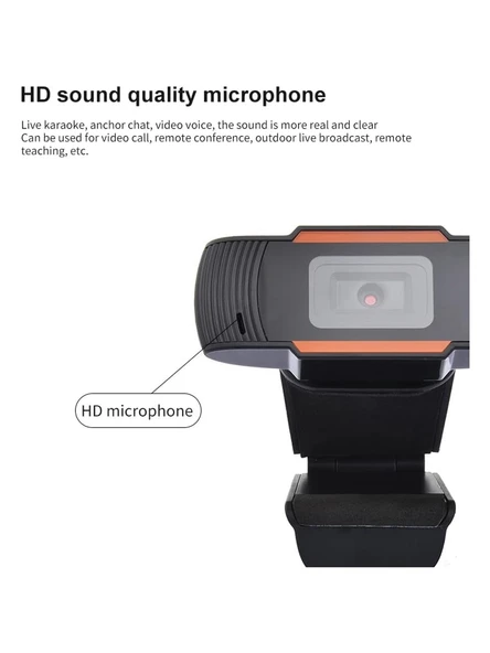 CoverZone WebCam 1080P Konferans Kamera Dahili Mikrofon Chat Görüntülü Sohbet Yayın Kamerası Hd Video Web cam Kamerası ZR620 - Resim 3