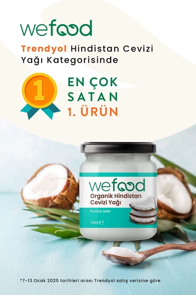 WEFOOD ORGANİK HİNDİSTAN CEVİZİ YAĞI 150 ML (SOĞUK SIKIM) - 6