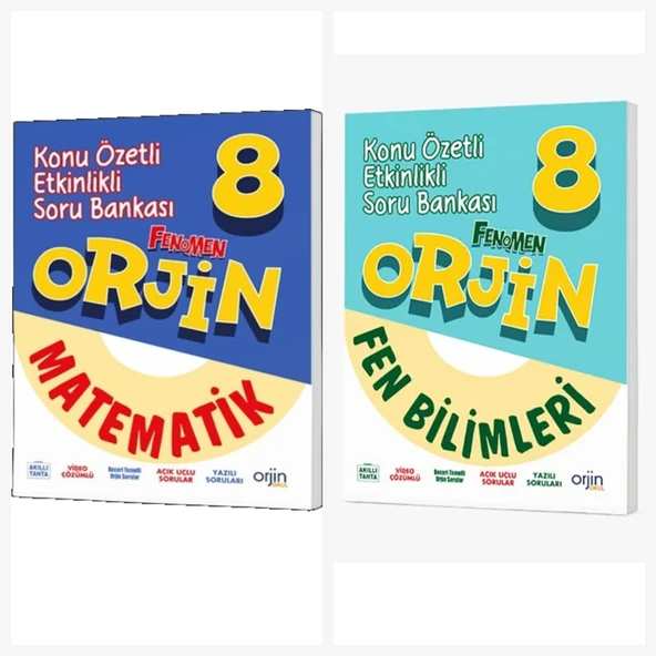 Orjin 8. Sınıf Matematik & Fen Soru Bankası