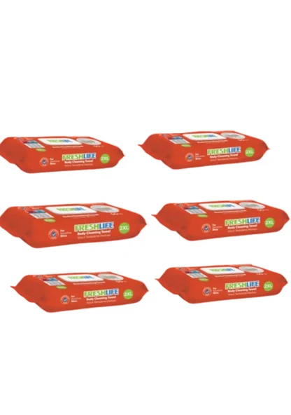 Freshlife Vücut Temizleme Havlusu XXL 6 x 50'li ürün görseli