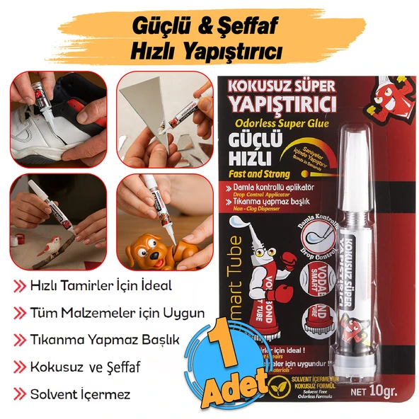 Kokusuz Süper Yapıştırıcı Çok Amaçlı Hızlı Kuruyan Şeffaf Renk Çabuk Donar Japon Yapıştırıcı 1 Adet - Resim 2