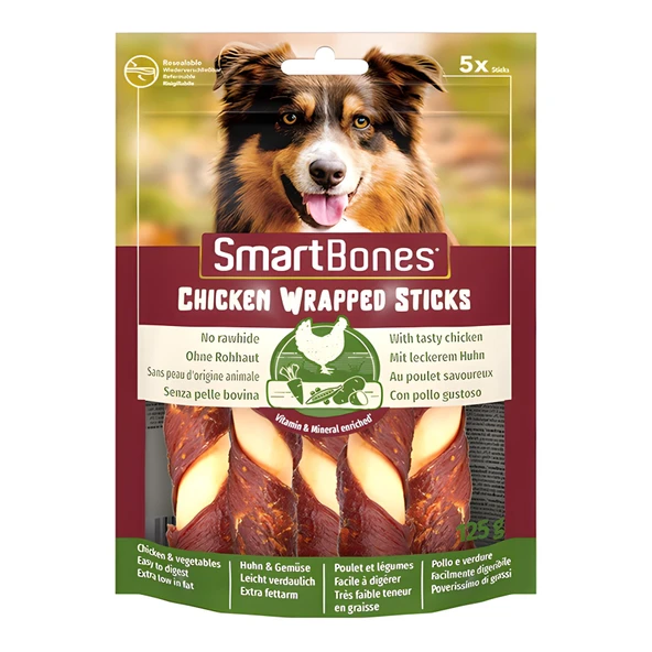 Smart Bones Tavuklu Stick Köpek Ödül Maması 125gr 5li