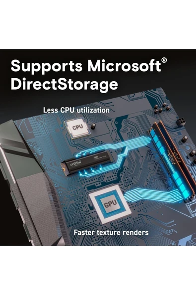 Crucial T500 2TB SSD Gen4 NVMe M.2 CT2000T500SSD5 Soğutuculu - 5