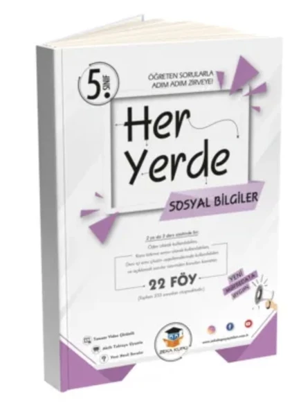 Zekaküpü 5.Sınıf Heryerde Sosyal Bilgiler 22 Föy Öğreten Sorularla Adım Adım Zirveye