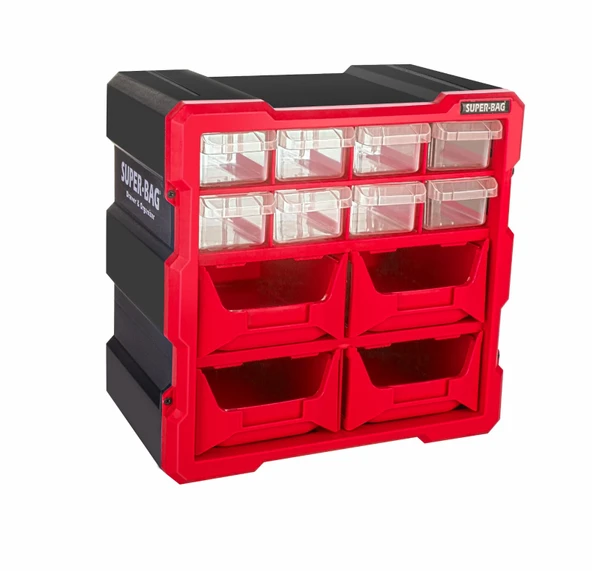 Süper Bag ASR-6009 12'li Monoblok Avandanlık Ve Çekmece Seti Prof Bag - Resim 2