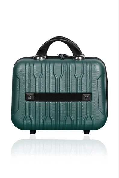 Polo&Sky Mars Model Haki Renk Abs Makyaj Çantası El Valizi - 4