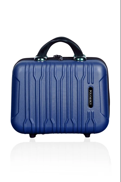 Polo&Sky Mars Model Lacivert Renk Abs Makyaj Çantası El Valizi