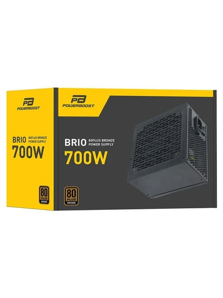 PowerBoost BST-ATX700BEU BRIO 700W 80+ Bronze 12cm Fanlı ATX PSU (Retail Box) - 2