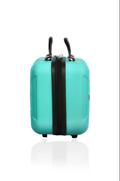 Polo&Sky Mars Model Su Yeşili Renk Abs Makyaj Çantası El Valizi - 3