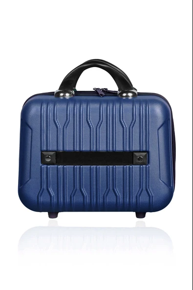 Polo&Sky Mars Model Lacivert Renk Abs Makyaj Çantası El Valizi - 4