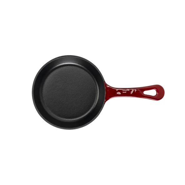 Lava Döküm Yuvarlak Kızartma Tavası Yekpare Saplı. Çap(Ø)16cm.-Bordo - 3