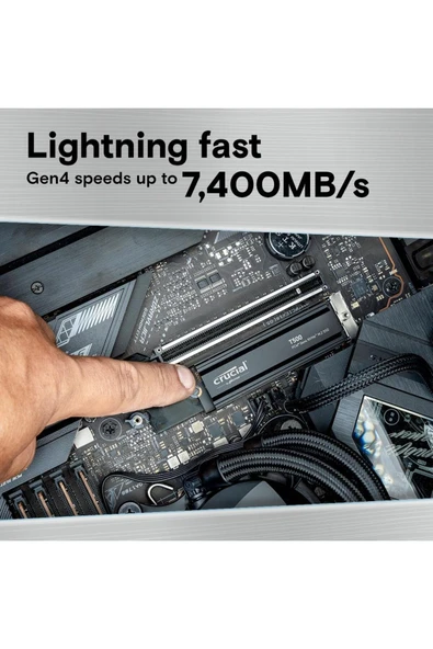 Crucial T500 2TB SSD Gen4 NVMe M.2 CT2000T500SSD5 Soğutuculu - 2
