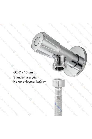 DESIPHON Aç Kapa Taharet Musluğu 1/2 - Dayanıklı Pirinç Gövde, Su Tasarruflu ve Uzun Ömürlü - 6