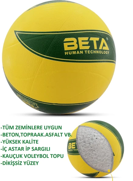 Voleybol Topu Kauçuk Dikişsiz Ultra Dayanıklı Top No:5 - 2