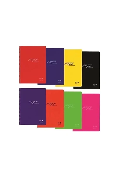 Keskin Color A4 100 Yp. Çizgili Pp Kapak Spralli Free Defter