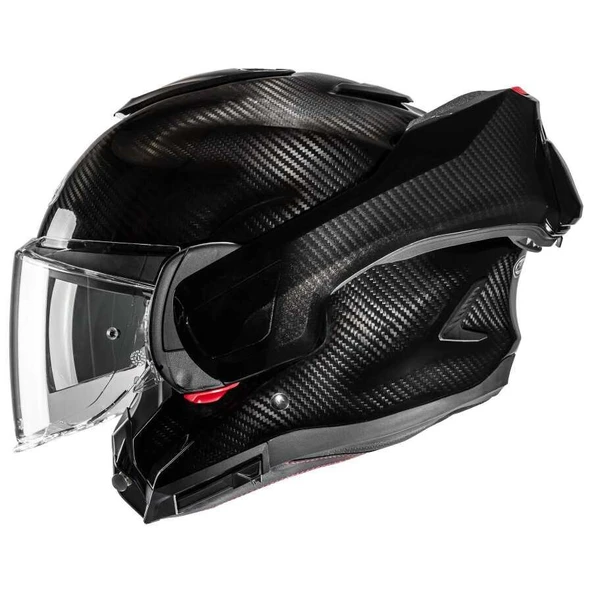 HJC F100 KASK CARBON SİYAH - Resim 3