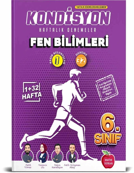 Newton 6.Sınıf Kondisyon Fen Bilimleri Haftalık Kazanım Denemeleri 33 Hafta ürün görseli 1