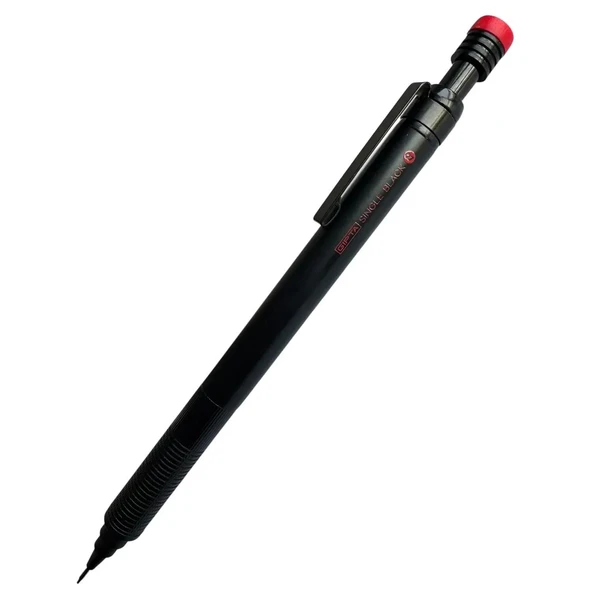 Gıpta Single Black Serisi Versatil Uçlu Kalem 0.7 (K1962) Siyah - Resim 5