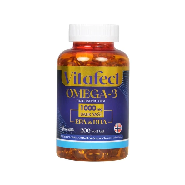Vitafect Omega 3 1000 MG 200 Softgel - 1
