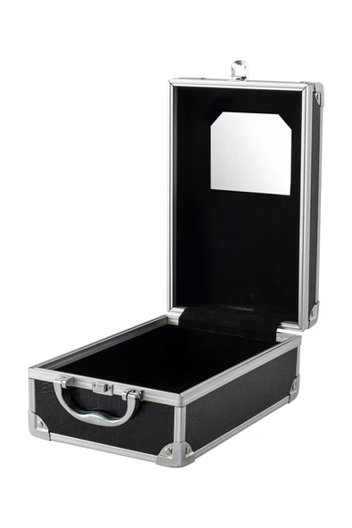 Lionesse 583 Metal Aksesuar Ve Makyaj Çantası Siyah - Resim 2