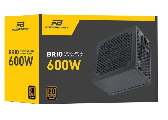 PowerBoost BST-ATX600BEU BRIO 600W 80+ Bronze 12cm Fanlı ATX PSU (Retail Box) - 2