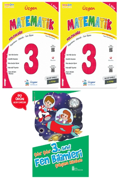 3.Sınıf Beceri Temelli  MATEMATİK Yolculuğu 1. Kitap ve 2. Kitap+ Fen Bilimleri Çalışma Kitabım ürün görseli 1