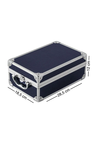 Lionesse 583 Metal Aksesuar Ve Makyaj Çantası Kahverengi - Resim 3