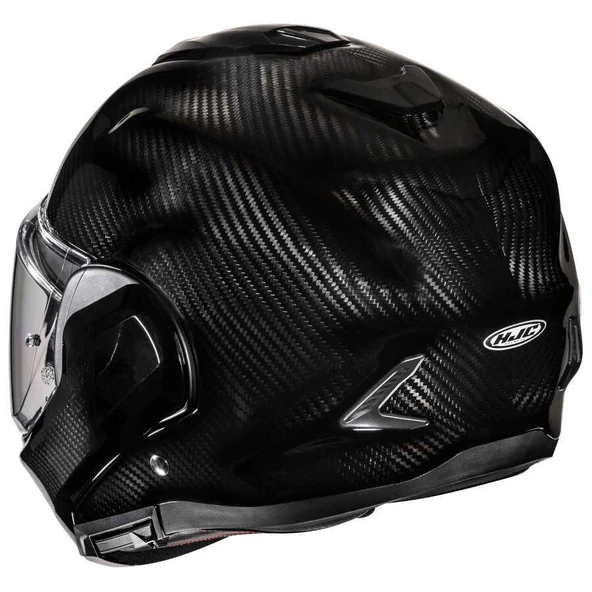 HJC F100 KASK CARBON SİYAH - Resim 4
