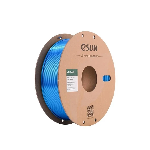 Esun Esilk-Pla Filament Mavi 1.75mm 1 Kg ürün görseli 1