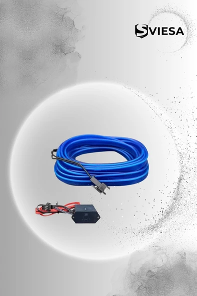 Araç Içi Torpido Ledi Şerit Led Ip Led Neon Mavi 2 Metre - 2