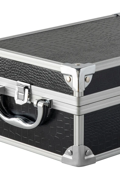 Lionesse 583 Metal Aksesuar Ve Makyaj Çantası Siyah - Resim 5