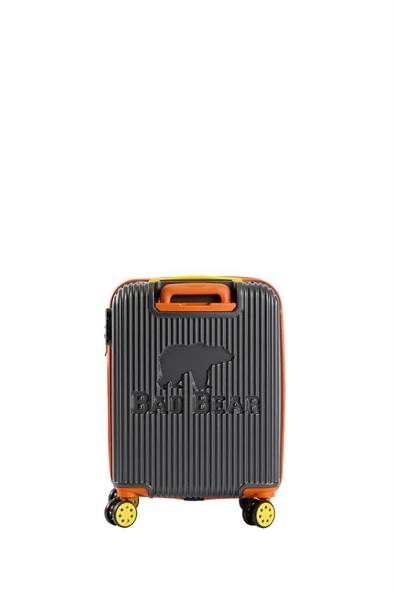 Bad Bear Logo Suitcase 23.01.80.003K K.Gri Kabin Küçük Boy Valiz 40LT - 4