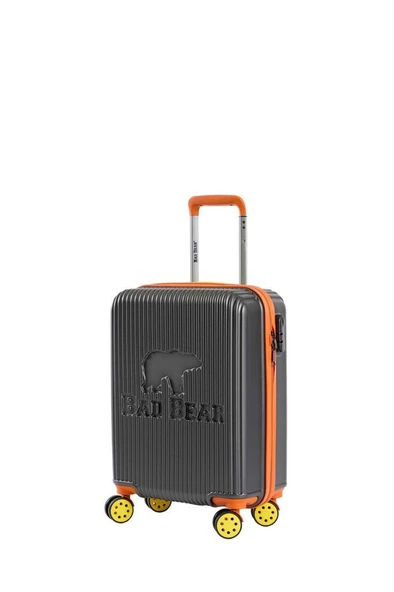 Bad Bear Logo Suitcase 23.01.80.003K K.Gri Kabin Küçük Boy Valiz 40LT - 2