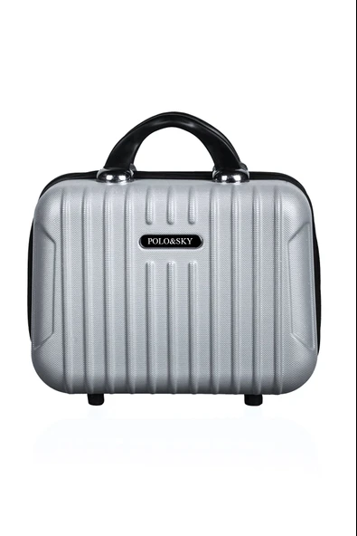 Polo&Sky Class Model Gri Renk Abs Makyaj Çantası El Valizi