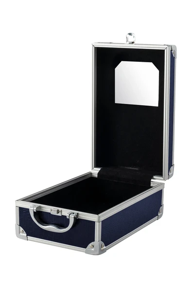 Lionesse 583 Metal Aksesuar Ve Makyaj Çantası Lacivert - Resim 2