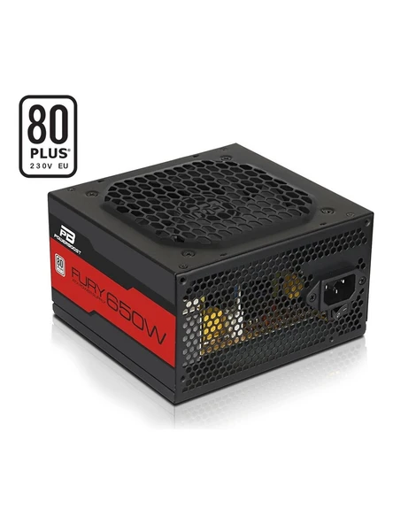 PowerBoost BST-ATX650WEU FURY 650w 80+ 12cm Fanlı ATX PSU (Retail Box) - 1