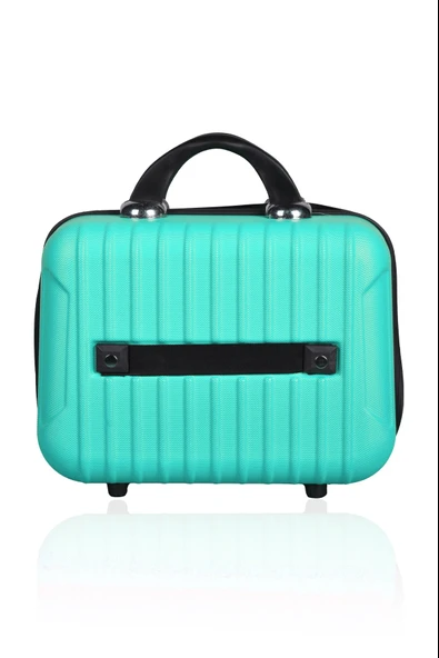 Polo&Sky Class Model Su Yeşili Renk Abs Makyaj Çantası El Valizi - 4