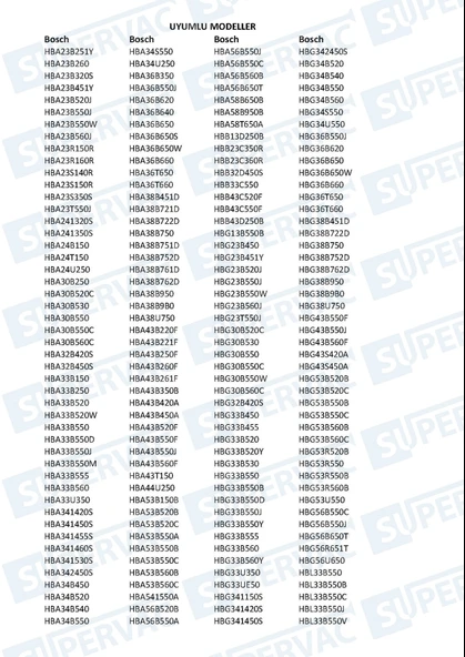 Profilo FRT4001G,FRMA652,FRMA955S,FRMA652S,FRMA952,FRMA652W,FRMA651 ile Uyumlu Fırın Kapak Contası - Resim 5