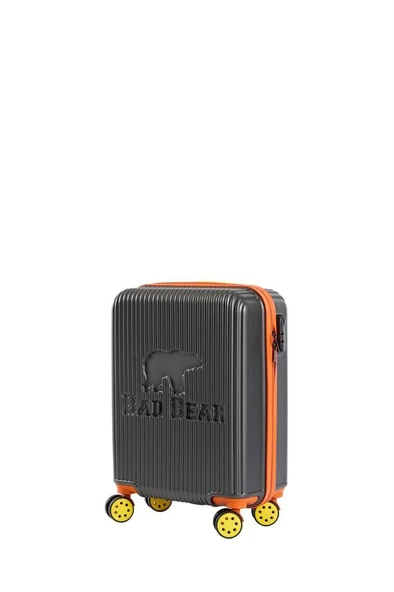 Bad Bear Logo Suitcase 23.01.80.003K K.Gri Kabin Küçük Boy Valiz 40LT - 3