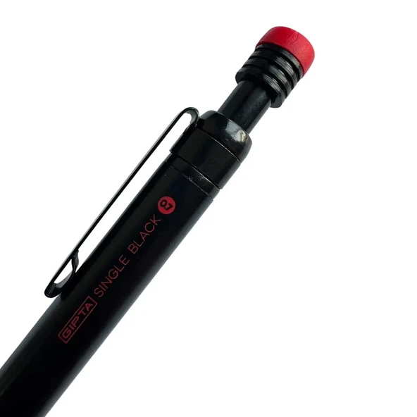 Gıpta Single Black Serisi Versatil Uçlu Kalem 0.7 (K1962) Siyah - Resim 4