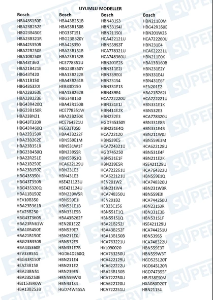 Profilo FRT4001G,FRMA652,FRMA955S,FRMA652S,FRMA952,FRMA652W,FRMA651 ile Uyumlu Fırın Kapak Contası - Resim 3