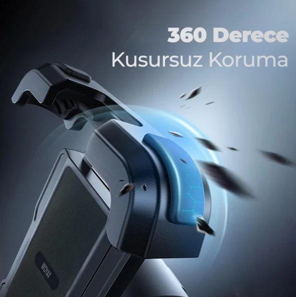 WOYAX by DEJİ Holdy Motosiklet Bisiklet ATV Scooter Bağlantılı Telefon Tutucu Tutacağı Gidon Siyah - 3