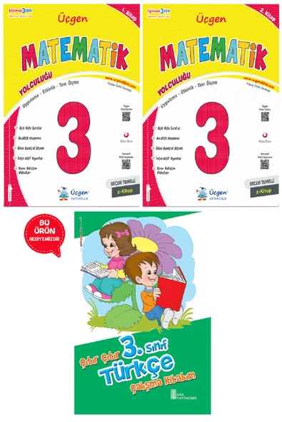 3.Sınıf Beceri Temelli  MATEMATİK Yolculuğu 1. Kitap ve 2. Kitap+ Türkçe Çalışma Kitabım ürün görseli 1