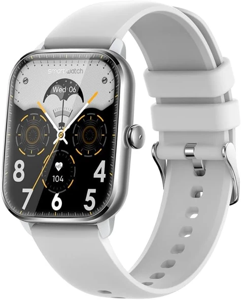 SHAZA Sesli Görüşme IP67 Nabız Ölçer 1.85 İnç Full Ekran Gri Akıllı Saat SA8002/BK - 3