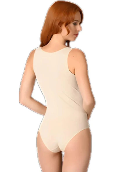 DİKİŞSİZ KALIN ASKILI BADİ KORSE KADIN 4448 - Resim 4