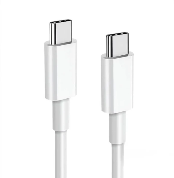 DEJİ DJ-C14 Type-C to Type-C 3A PD Şarj Kablosu Beyaz 1.2metre