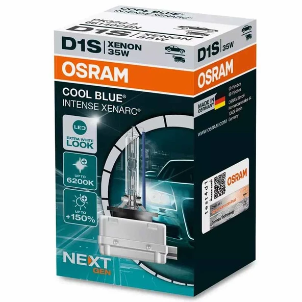 Osram Far Ampulü Xenon D1S 12V 35W Classic Xenarc 3200Lm 1 Adet 66140CBN - Resim 3