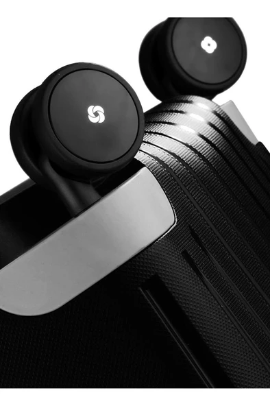 Samsonite Siyah Çekçekli Sert Valiz S'CURE-SPINNER 55/20 Teşhir - 5